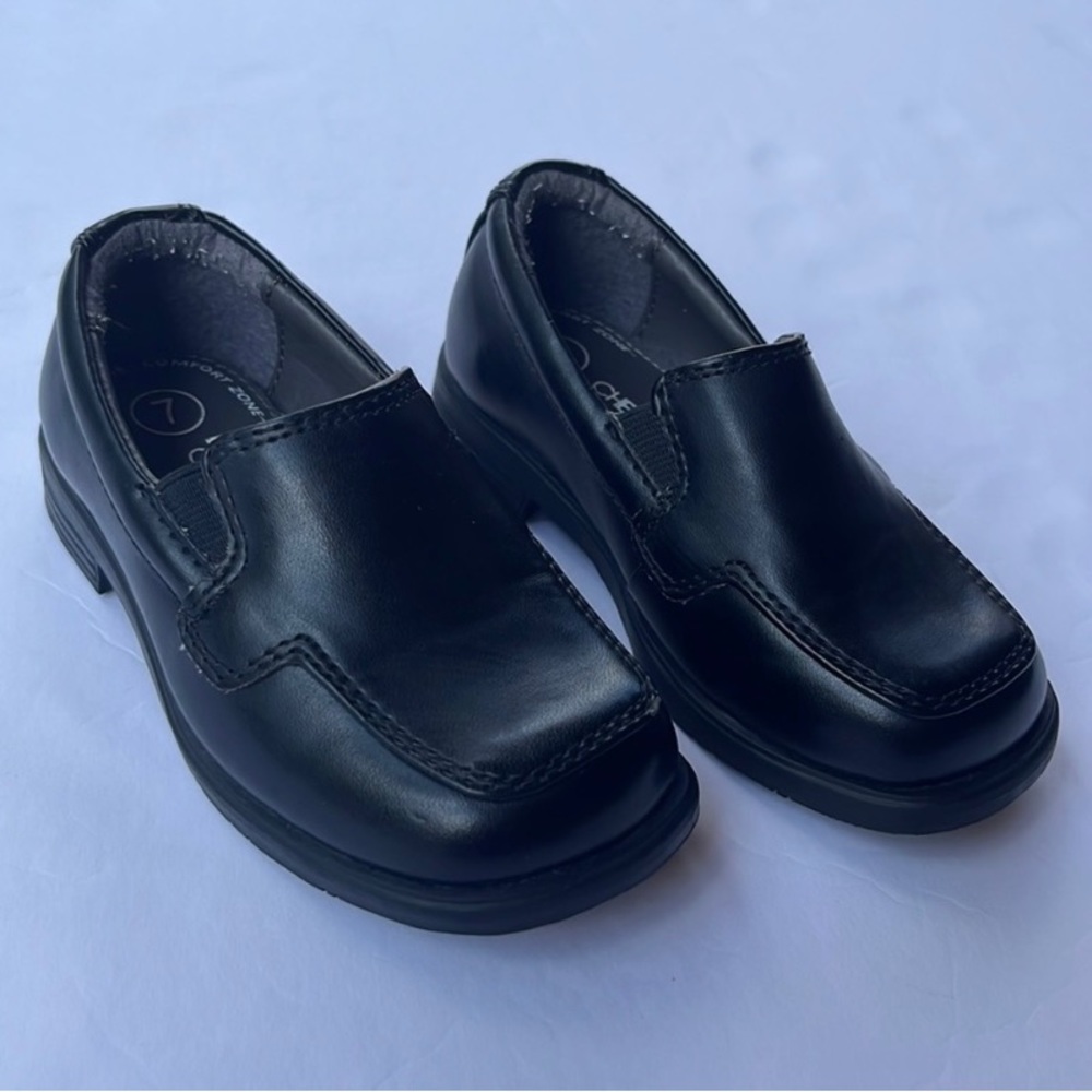 Size 7 Toddler Dress Shoes Leather Black